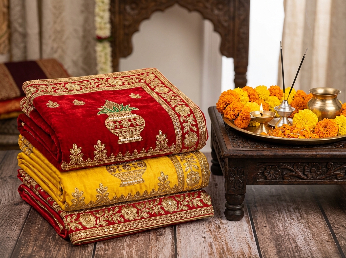 Puja Cloth & Asan